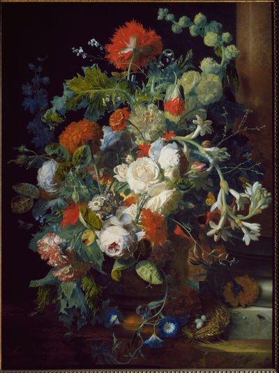 Still Life. Flower Basket by Jan van Huysum