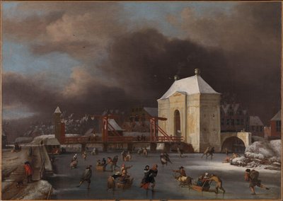 View of the Heiligewegspoort in Amsterdam by Jan van III Kessel
