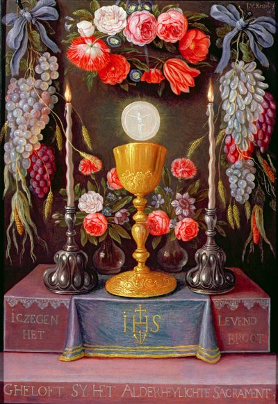 The Eucharist by Jan van Kessel the Elder