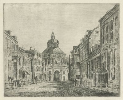 View of the Wittevrouwenpoort in Utrecht by Jan van Lokhorst