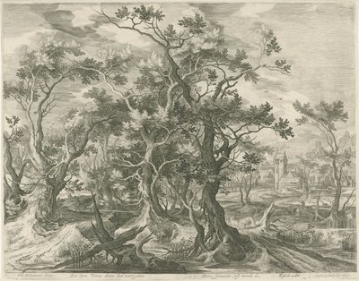 Landscape with a Prophet from Judah Torn by a Lion by Jan van Londerseel