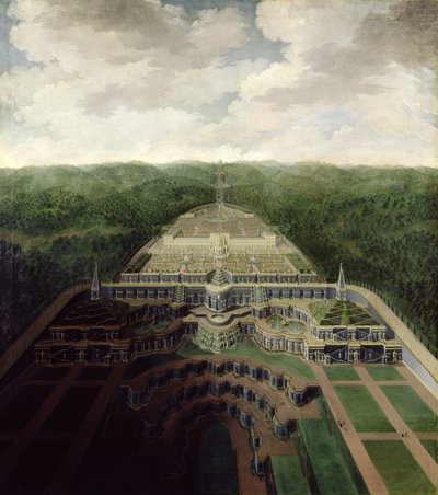 View of the Karlsberg Complex from the Cascades and Gardens to the Octogon by Jan van Nickelen
