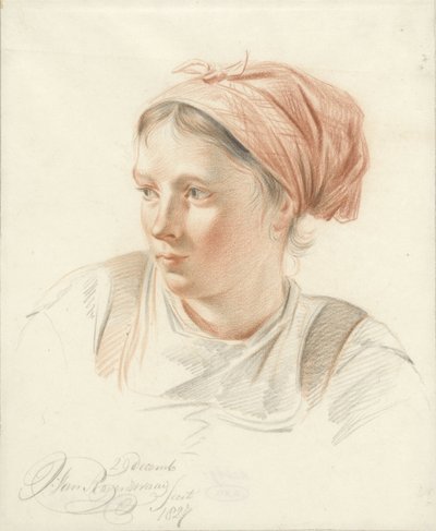 Portrait of a Young Woman, Three-Quarter View to the Left by Jan van Ravenswaay