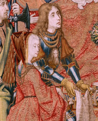 Flemish Tapestry. Series Episodes from the Life of the Virgin. The Prophecies are Fulfilled at the Birth of Christ. First Tapestry in the Series. Models Attributed to Jan von Roome by Jan van Roome