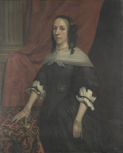 Portrait of a Woman, possibly Anna van Bourgondië, Founder of Slot Windenburg op Dryschor and Wife of Adolf van Kleef by Jan van Rossum