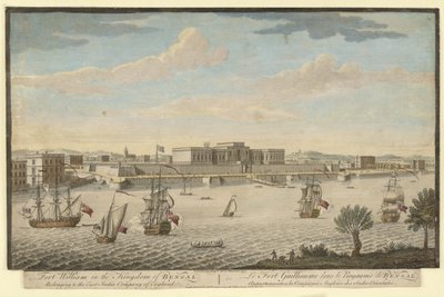 Fort William in the Kingdom of Bengal belonging to the East India Company of England by Jan van Ryne