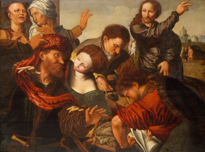 The Calling of Matthew by Jan van Sanders workshop of Hemessen