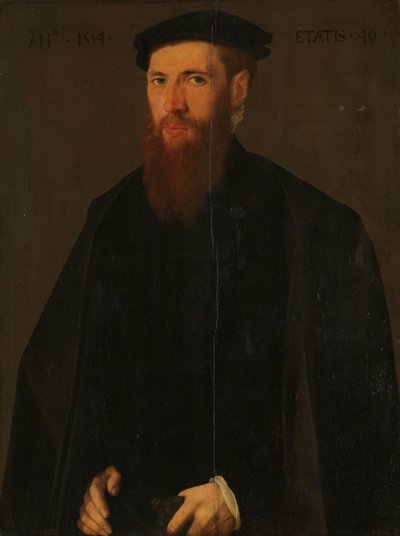 Portrait of Willem van Lokhorst (1514-64) by Jan van Scorel (copy after)