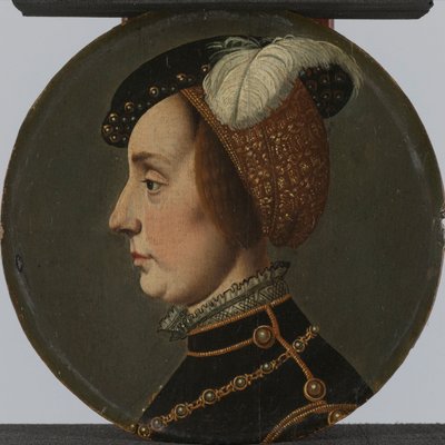 Portrait of Anna of Lorraine, Consort of René de Chalon, Prince of Orange by Jan van Scorel (possibly copy after)