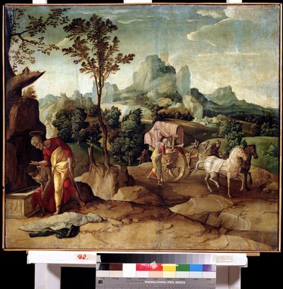 The Christening. Saint Philip Baptizes the Eunuch of the Queen of Ethiopia by Jan van Scorel