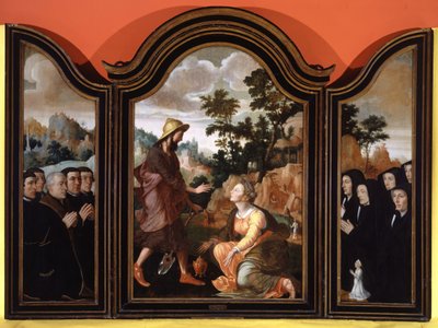 Noli Me Tangere, Donors in the Wings, 1548-1554 by Jan van Scorel