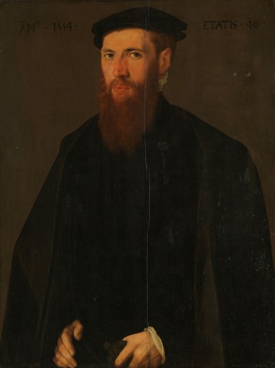 Portrait of Willem van Lokhorst by Jan van Scorel