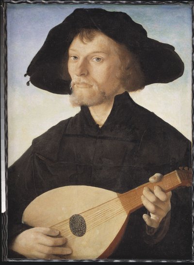 Portrait of a Lute Player by Jan van Scorel