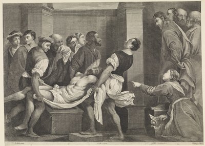 Raising of Lazarus by Jan van Troyen