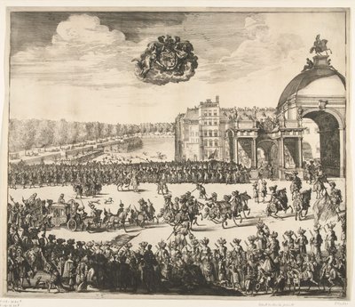 Entry of King William III into The Hague, 1691 by Jan van Vianen