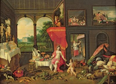 Allegory of Taste by Jan van and Balen, Hendrik van Kessel