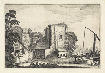 Figures at an Inn in the Evening by Jan van de Velde (II)