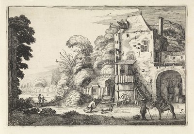 Inn in a Landscape by Jan van de Velde (II)