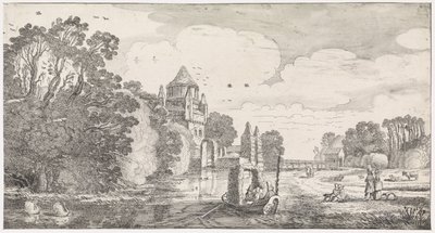 Small Houtpoort in Haarlem by Jan van de Velde (II)