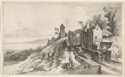 Coastal Landscape with a Watermill (Seascapes) by Jan van de Velde (II)