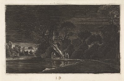 Landscape by Moonlight by Jan van de Velde (II)