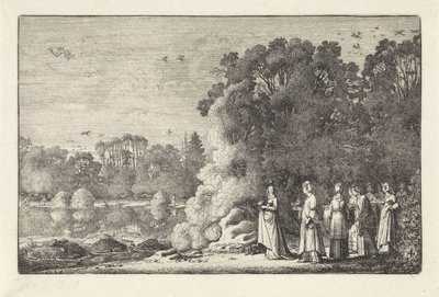 Landscape with Mercury and Herse by Jan van de Velde (II)