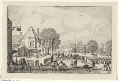 Market Day in a City (Landscapes series) by Jan van de Velde (II)