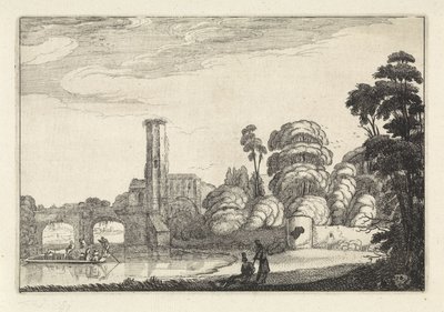 Bridge by a Ruin by Jan van de Velde (II)