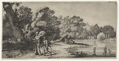 Tobias and the Angel (Landscapes, Unsigned) by Jan van de Velde (II)