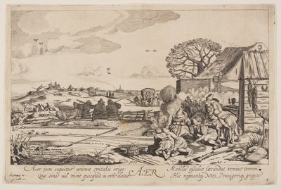 Air (with a view of Haarlem), from The Four Elements by Jan van de Velde II