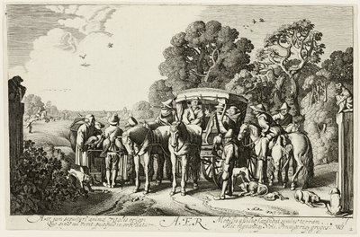 Air, plate two from The Four Elements by Jan van de Velde II