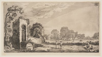 April, from The Twelve Months of the Year by Jan van de Velde II