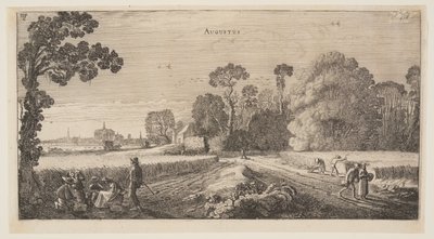 August, from The Twelve Months of the Year by Jan van de Velde II