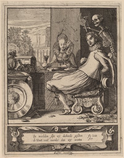 Death Taking a Couple by Surprise by Jan van de Velde II