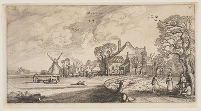 March, from The Twelve Months of the Year by Jan van de Velde II