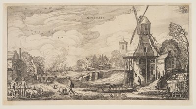 November, from The Twelve Months of the Year by Jan van de Velde II
