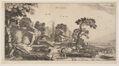 October, from The Twelve Months of the Year by Jan van de Velde II