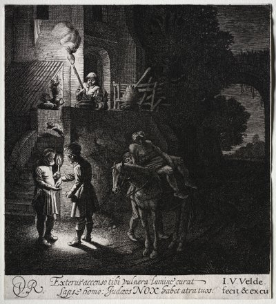 The Good Samaritan Paying the Innkeeper by Jan van de Velde II