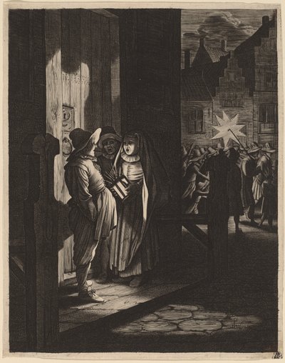 The Star of Kings, a Night Piece by Jan van de Velde II after Pieter Molijn