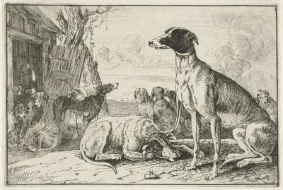 Dog Kennel (Animals) (Zoographiam) by Jan van den Hecke