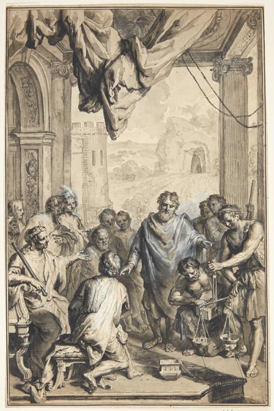 Antique Scene by Jan van den Hoecke