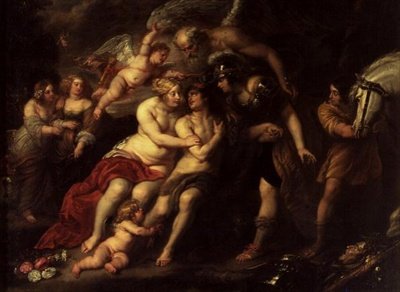 Hercules between Vice and Virtue by Jan van den Hoecke