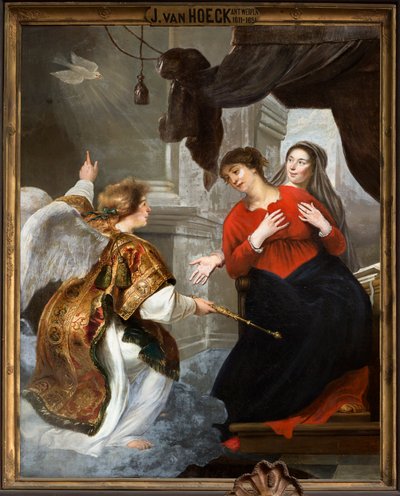 Parish Church (Parochiekerk Onze-Lieve-Vrouw). Interior. Painting by Jan van den Hoecke
