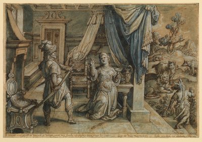 Circe and Ulysses, c.1596 by Jan van der (1523-1605) Straet