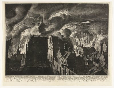 Extinguishing the Great Fire at the Elandsgracht, 1679 by Jan van der Heyden (attributed to)