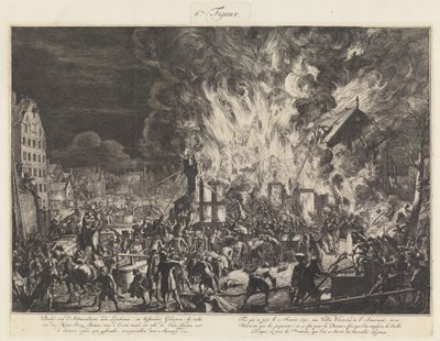 Fire in the Admiralty Ropeyard, 1673 by Jan van der Heyden