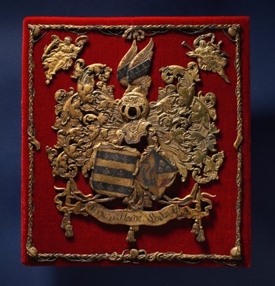 Coats of Arms of Jan van der Heyden and Sara ter Hiel by Jan van der Heyden