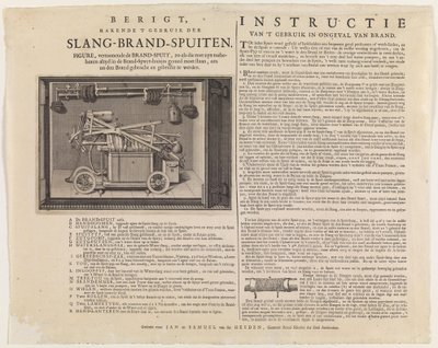 Instructions for the Use of Hose Fire Engines by Jan van der Heyden