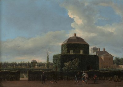 The Huis ten Bosch at The Hague and Its Formal Garden View from the East by Jan van der Heyden