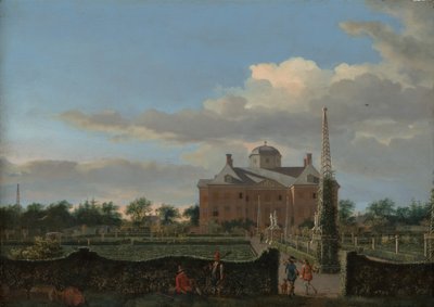 The Huis ten Bosch at The Hague and Its Formal Garden View from the South by Jan van der Heyden